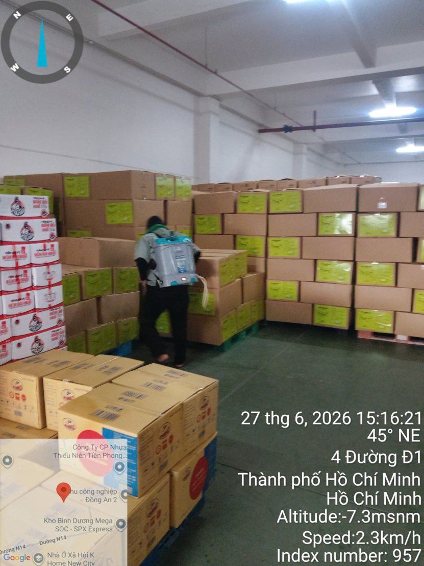 Xử lý kho nguyên phụ liệu đóng thùng