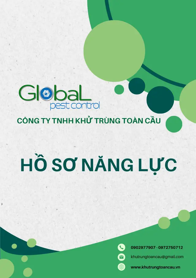 Trang bìa hồ sơ năng lực Khử Trùng Toàn Cầu